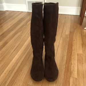 Steve Madden Brown Suede Slouch Boots